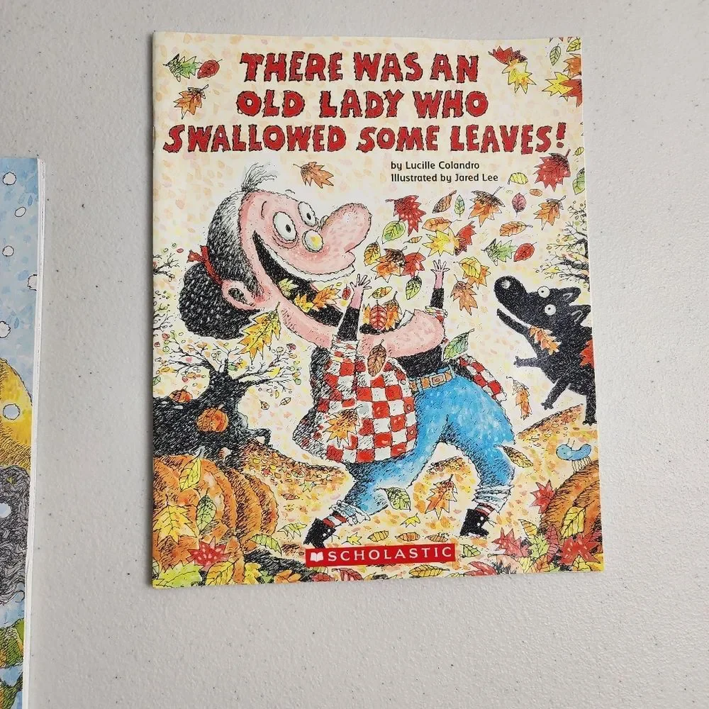 Lot of 3 Scholastic Books by Lucille Colandro There Was an Old Lady Kids Story